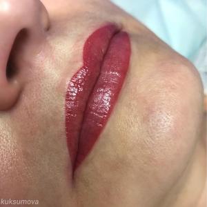 Татуаж губ в студии Анастасии Куксумовой апрель 2018